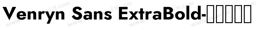 Venryn Sans ExtraBold字体转换
